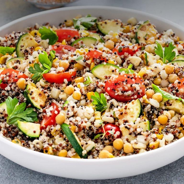 Thyme Chicken Salad with Grapes and Quinoa