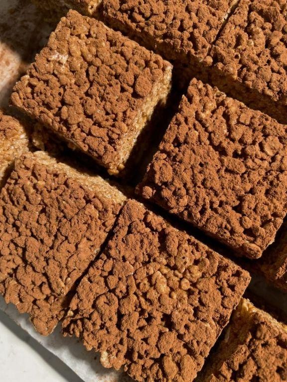 Tiramisu Rice Krispies Treats