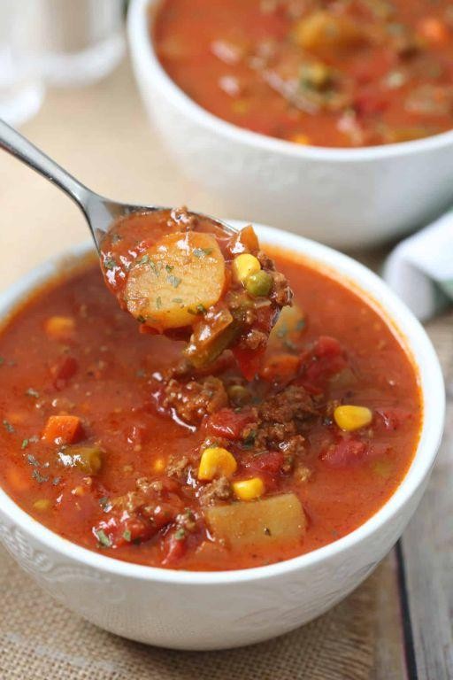 Tomato Hamburger Soup