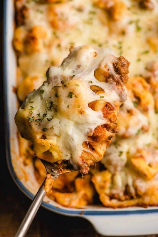 Tortellini with Ground Beef and Ricotta
