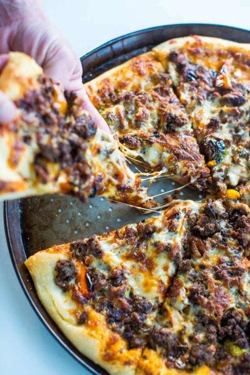 Traditional Italian Sausage and Ground Beef Pizza