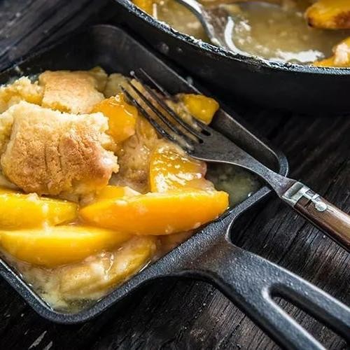 Traeger Grilled Peach Cobbler