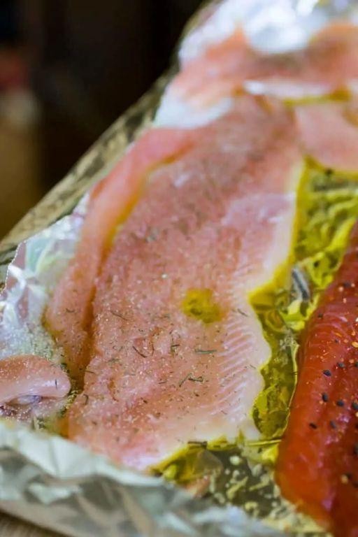 Traeger Grilled Salmon with Lemon Dill Sauce