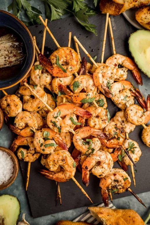 Traeger Grilled Shrimp Skewers