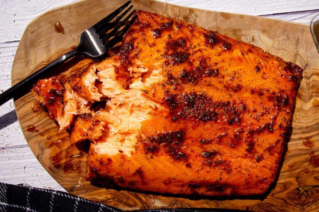 Traeger Smoked Salmon with Mango Chutney