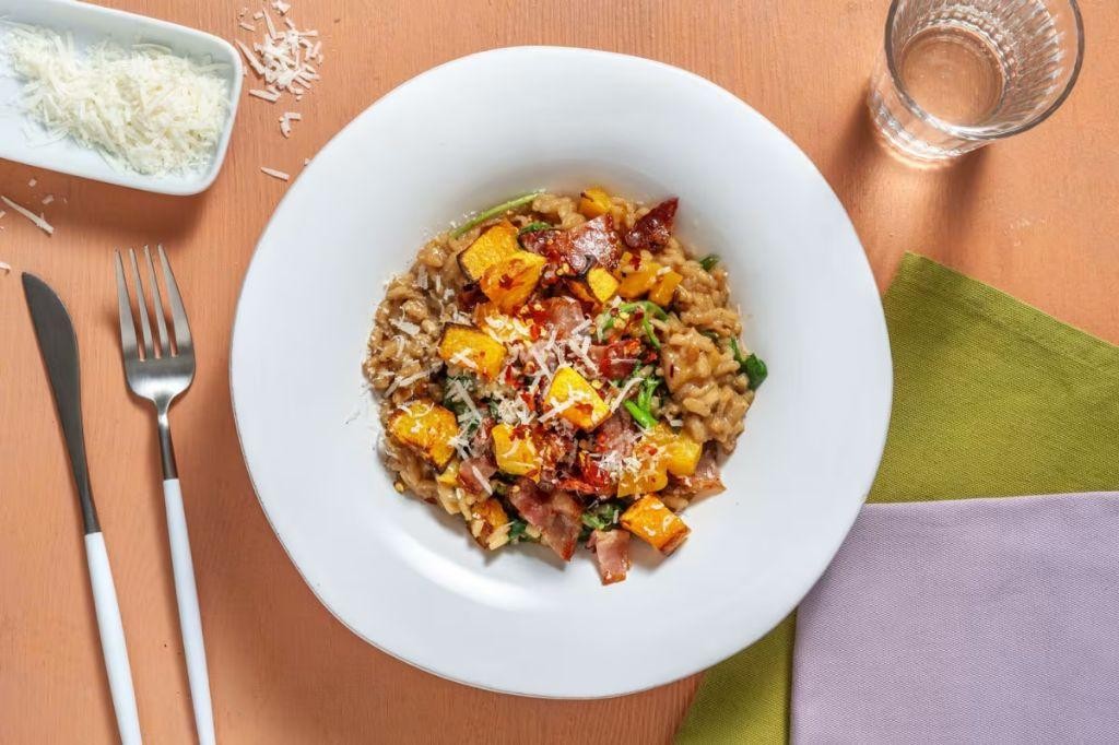 Turkey Bacon and Butternut Squash Risotto