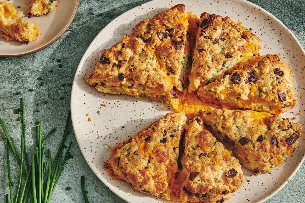Turkey Bacon and Cheddar Scones