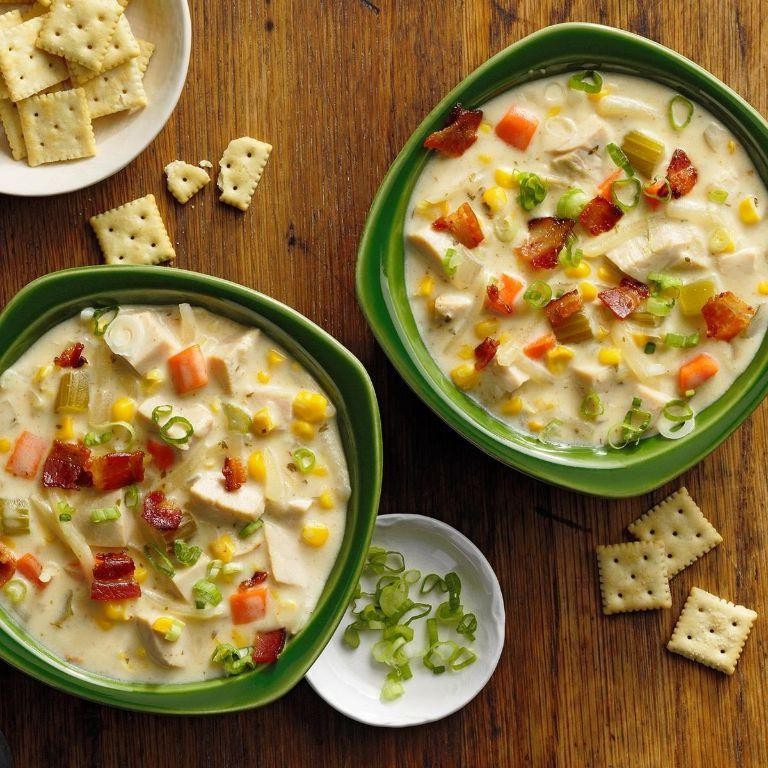 Turkey Bacon and Corn Chowder