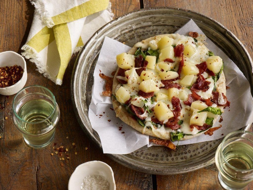 Turkey Bacon and Pear Flatbread