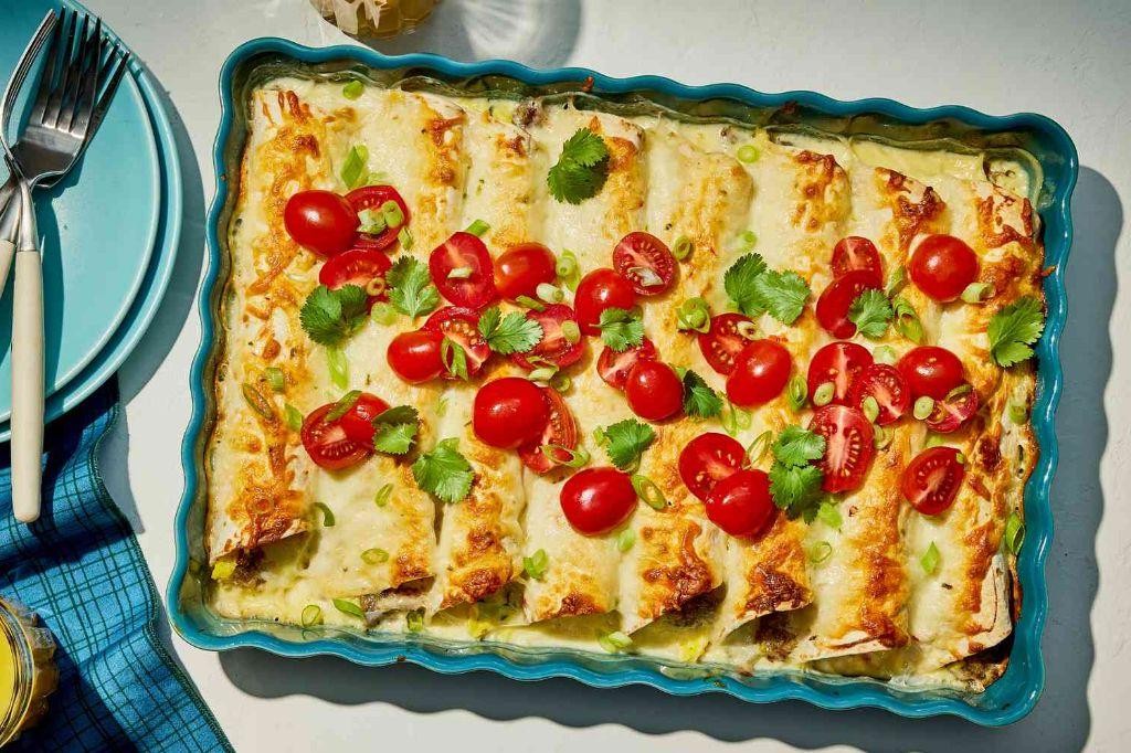 Turkey and Cheese Breakfast Enchiladas