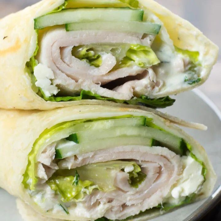 Turkey and Cucumber Wrap