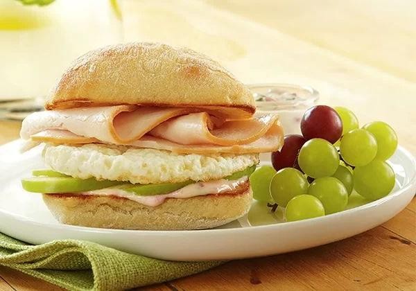 Turkey and Egg White Breakfast Sandwich