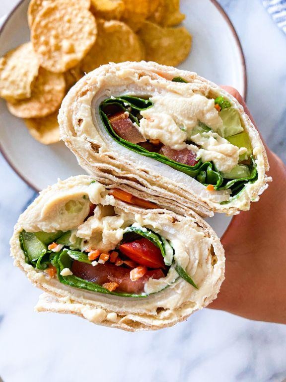 Turkey and Hummus Wrap