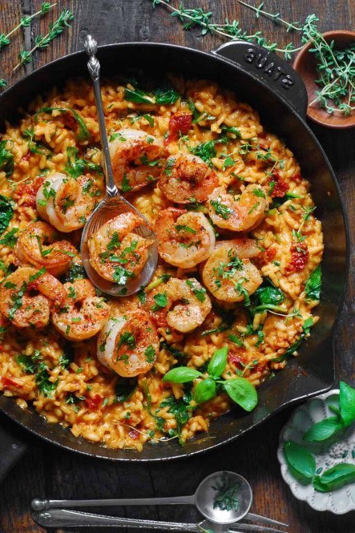 Tuscan Shrimp Risotto