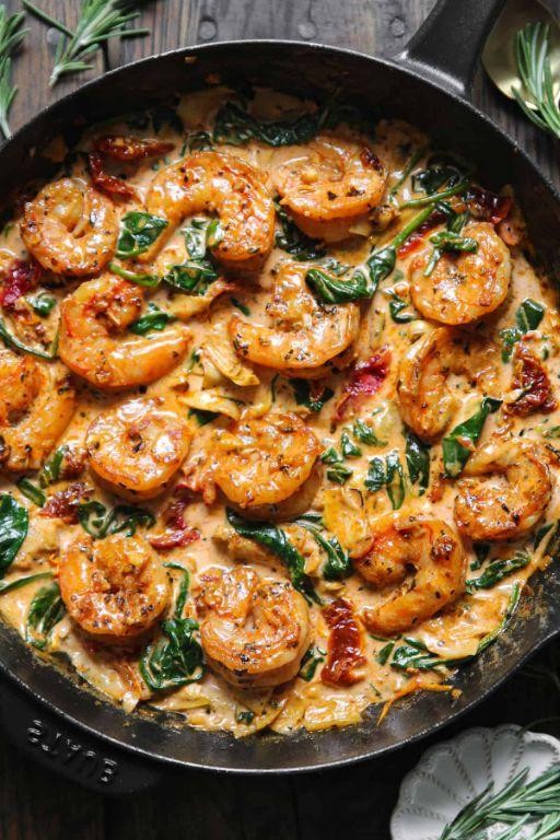 Tuscan Shrimp with Sun-Dried Tomatoes