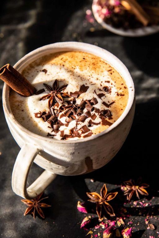 Vanilla Chai Hot Chocolate Cocktail