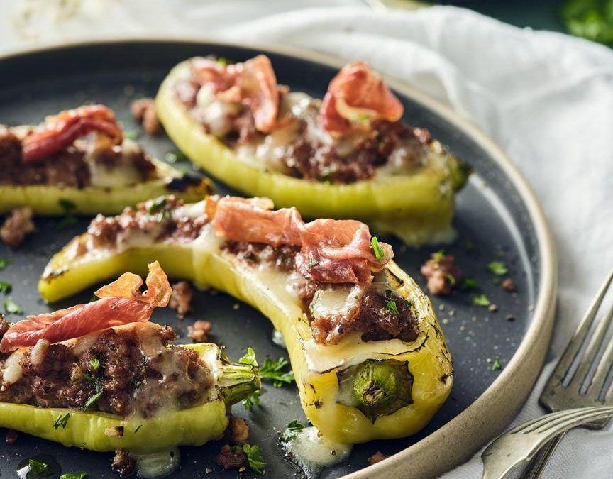 Veal Marsala and Cheese Stuffed Peppers