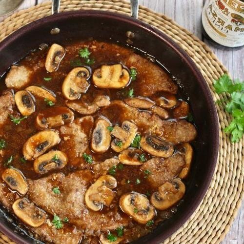 Veal Marsala with Garlic and Herbs