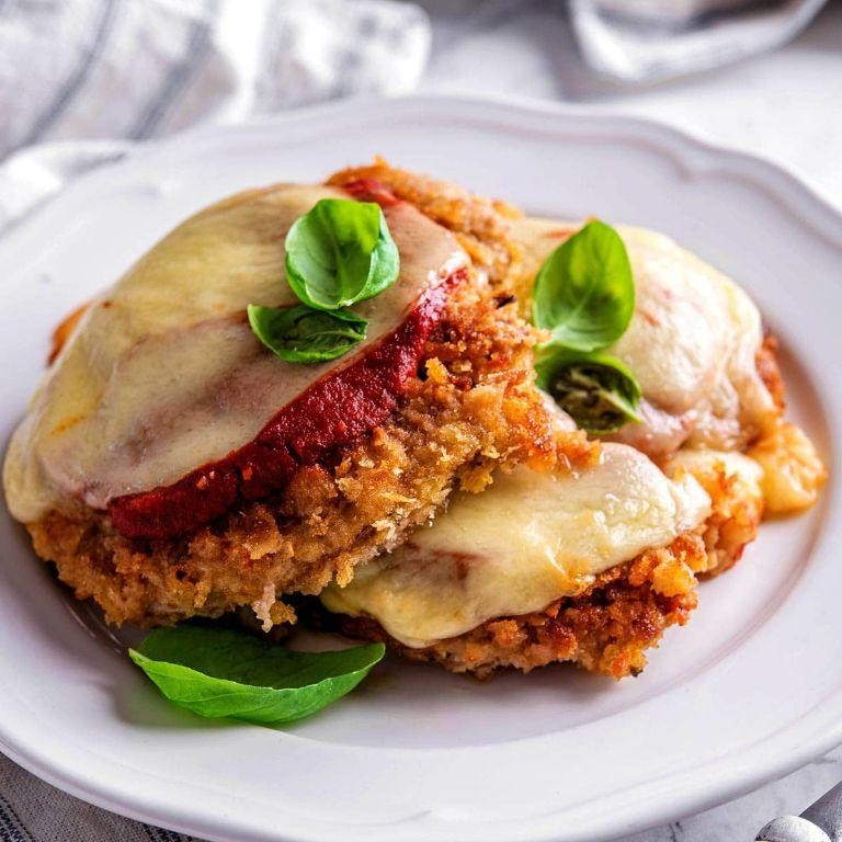 Veal Parmesan with a Crispy Herb Crust