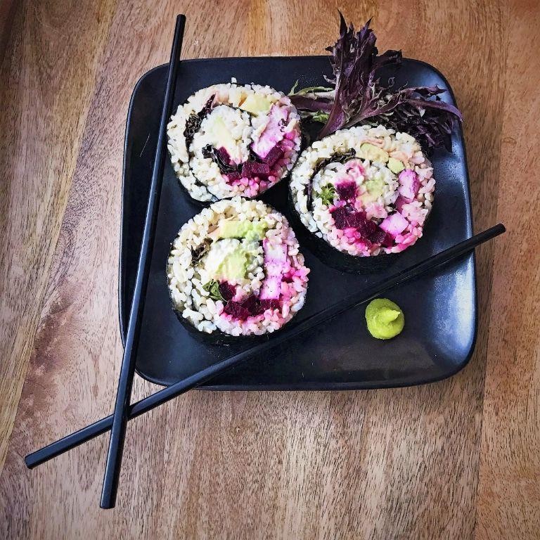 Vegan Beetroot Sushi