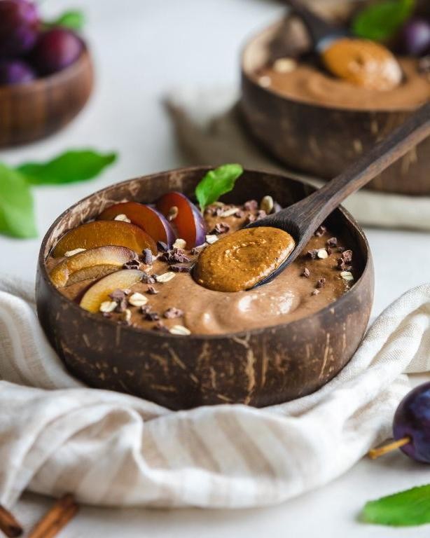 Vegan Black Plum Smoothie