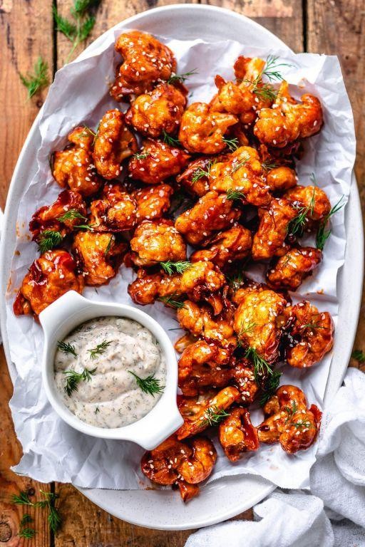 Vegan Cauliflower Buffalo Wings