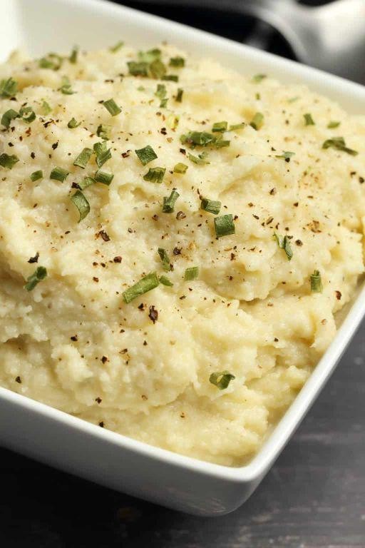 Vegan Cauliflower Mashed Potatoes
