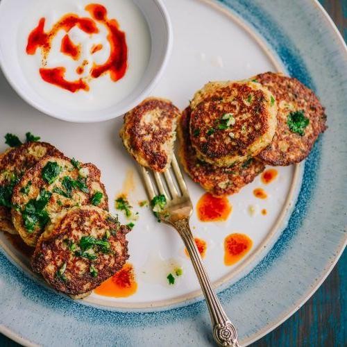 Vegan Cauliflower Pancakes