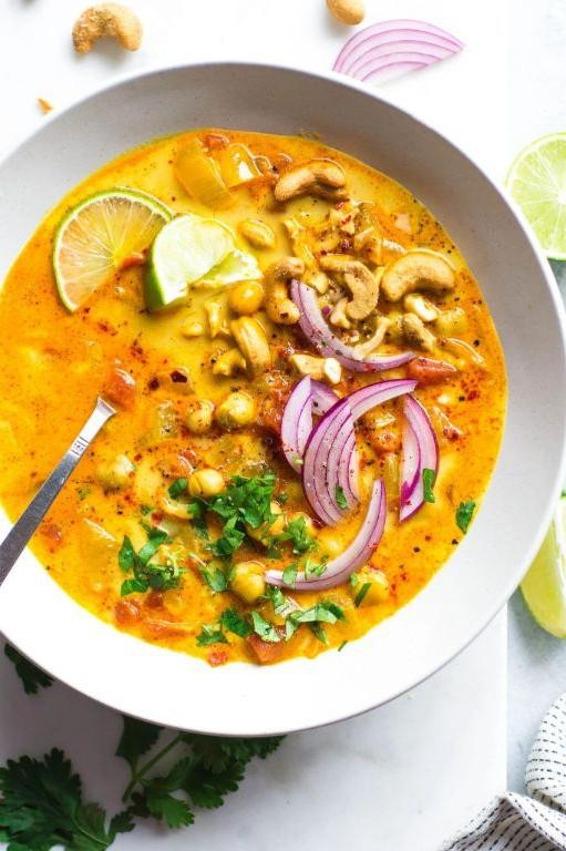 Vegan Chickpea and Coconut Soup