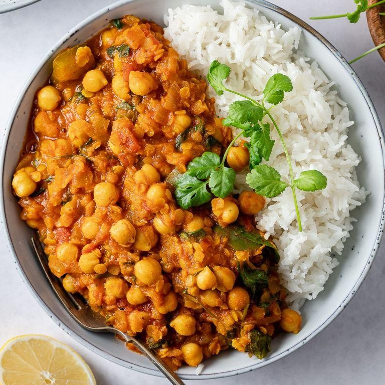 Vegan Chickpea and Lentil Dal
