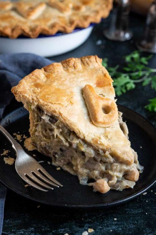 Vegan Chickpea and Mushroom Pie