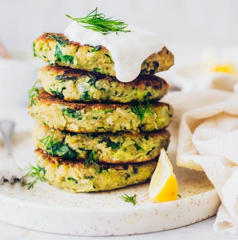 Vegan Chickpea and Zucchini Fritters