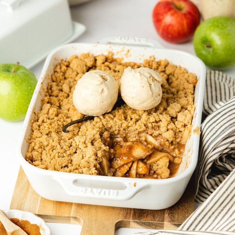 Vegan Date and Apple Crumble
