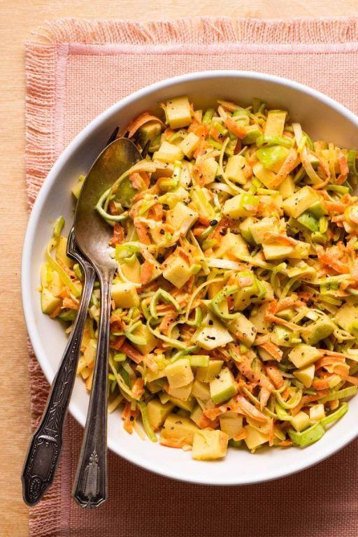 Vegan Leek and Apple Salad
