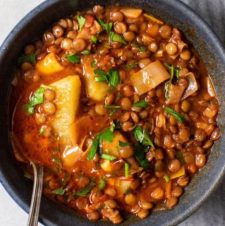 Vegan Leek and Lentil Stew
