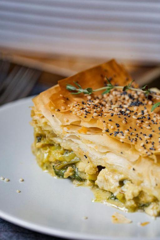 Vegan Leek and Spinach Pie