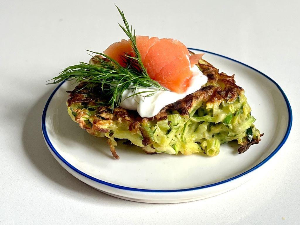 Vegan Leek and Zucchini Fritters