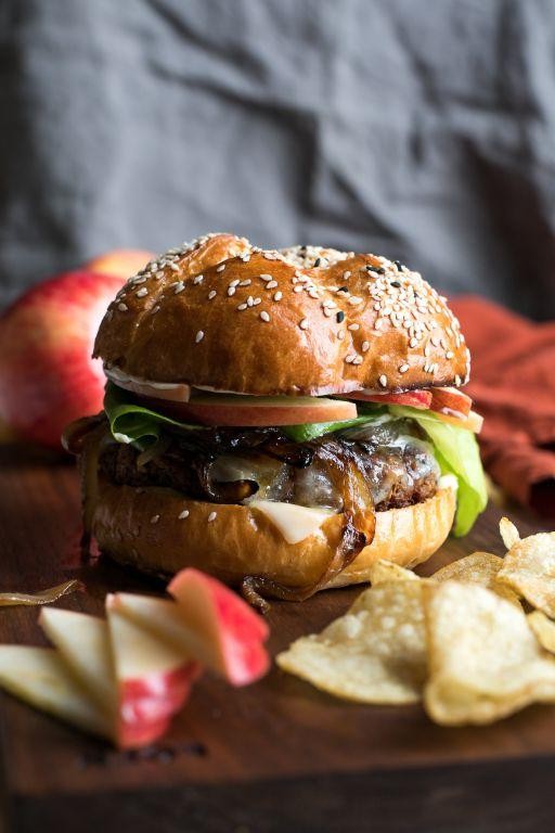 Vegan Meat Burgers with Caramelized Onions
