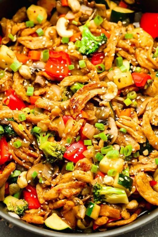 Vegan Meat Stir Fry with Vegetables