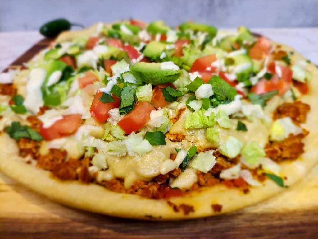 Vegan Mexican Pizza with Cashew Cheese