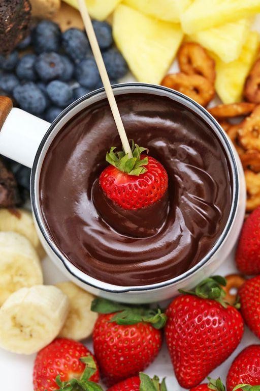 Vegan Milk Chocolate Fondue