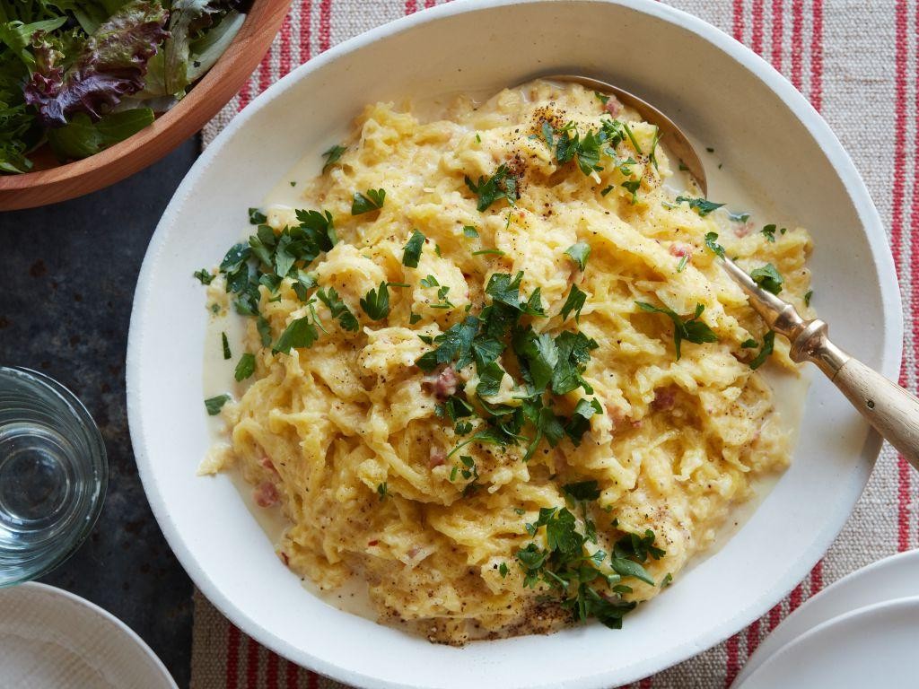 Vegan Spaghetti Squash Carbonara