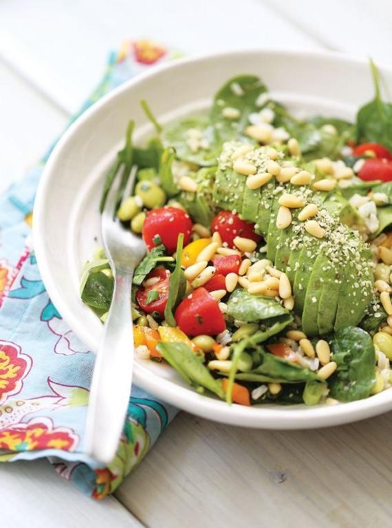 Vegan Spinach and Avocado Salad