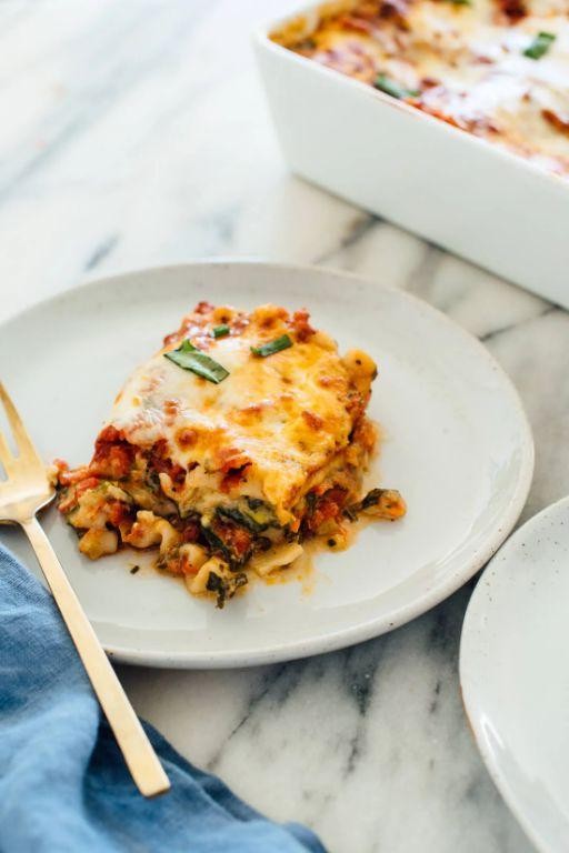 Vegetable Lasagna with Mozzarella