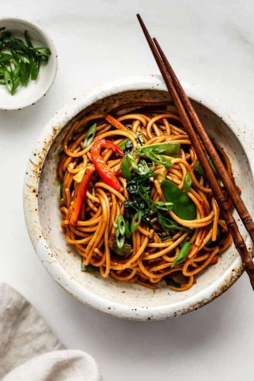 Vegetable Lo Mein with Oyster Sauce
