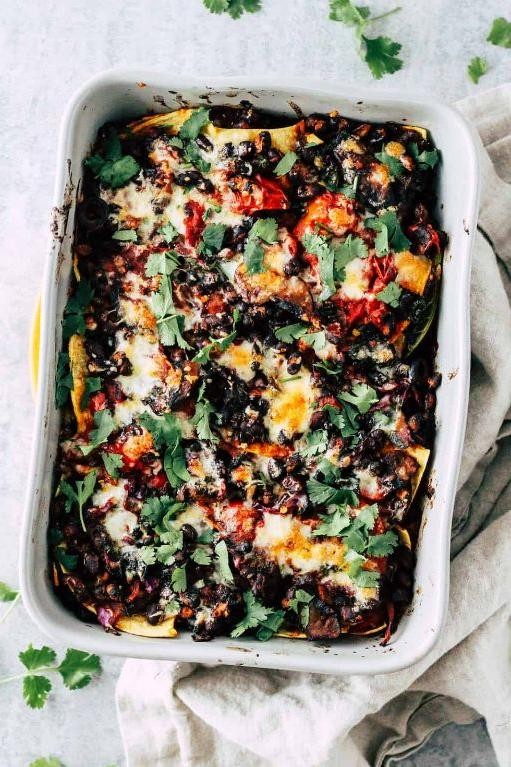 Vegetarian Black Bean Taco Bake