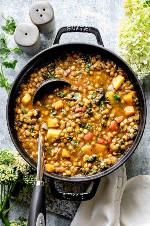Vegetarian Lentil and Bean Soup