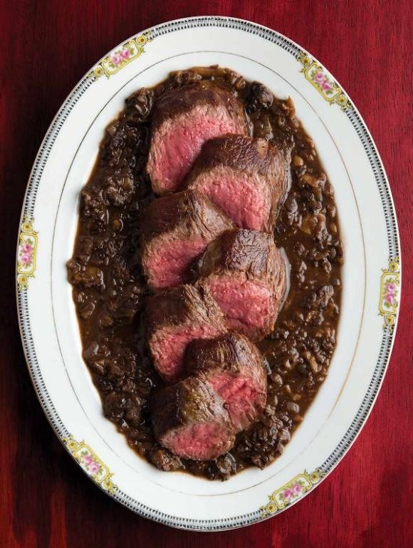 Venison Medallions with Dried Morel Mushroom Sauce