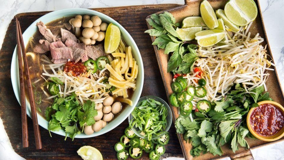 Vietnamese Beef and Mushroom Pho
