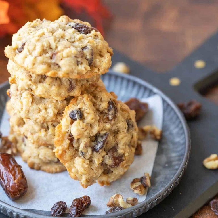 Walnut Date Breakfast Cookies
